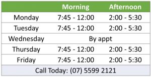 Laurence Irvine Chiropractic clinic hours